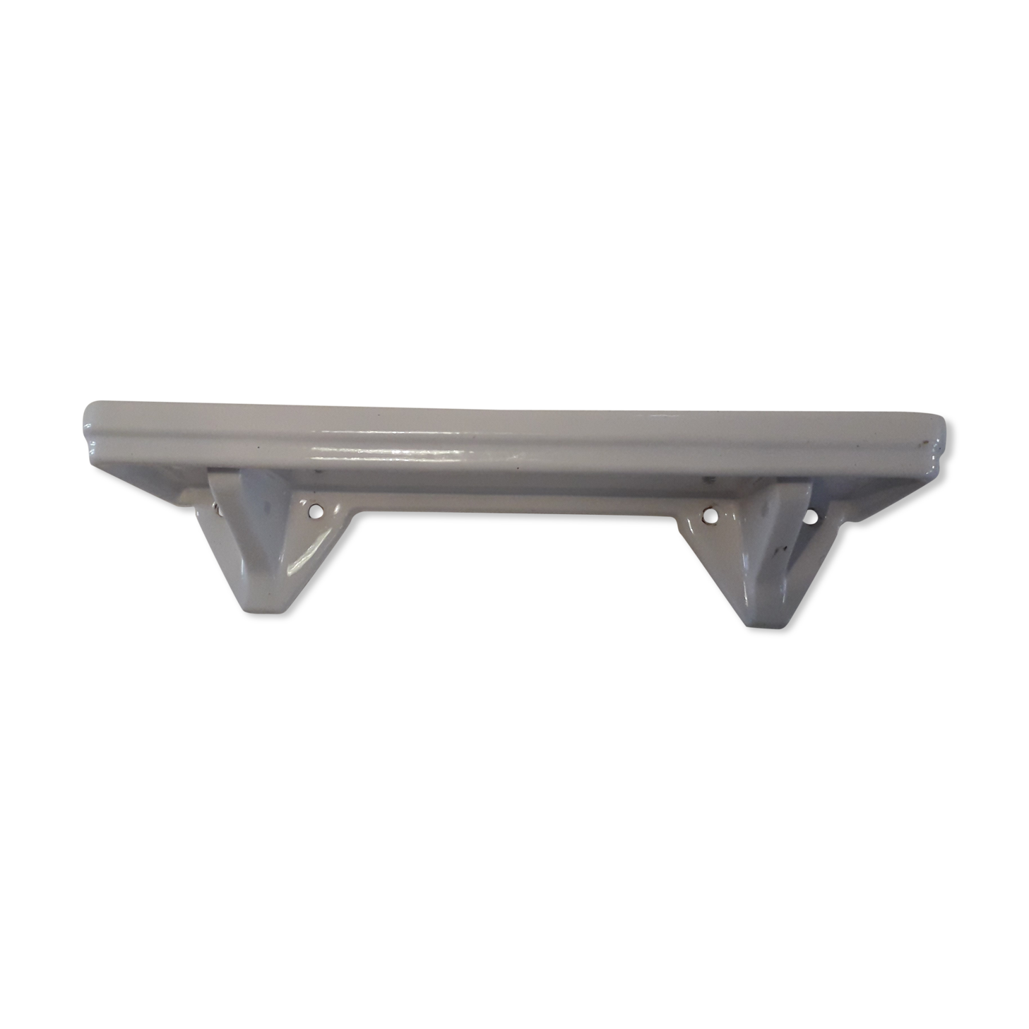 White ceramic shelf