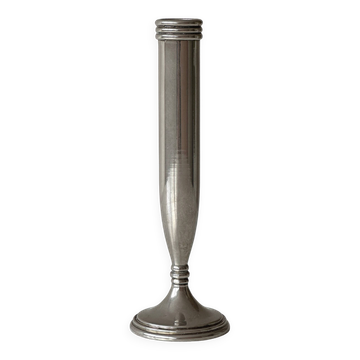 silver-plated single-stem vase