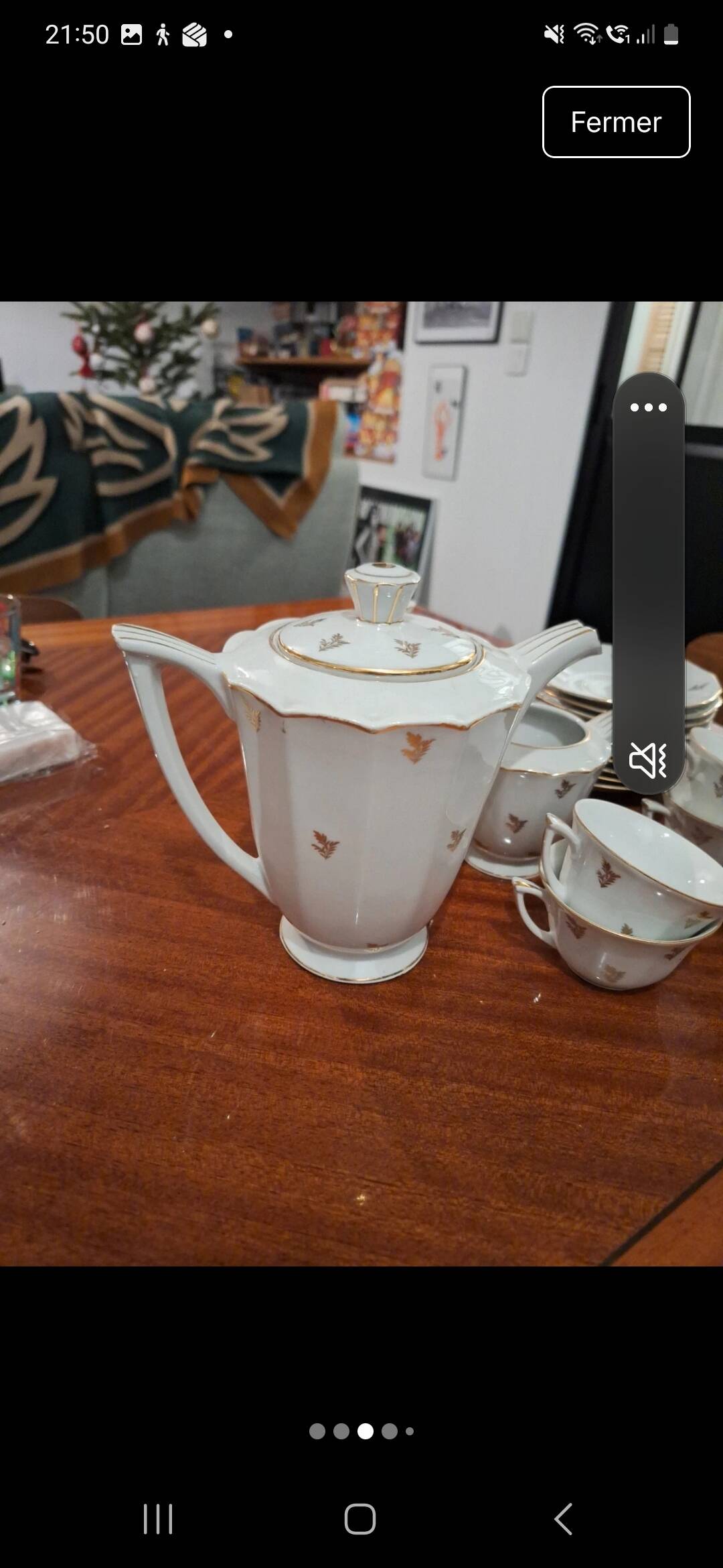 Tea or coffee porcelain service