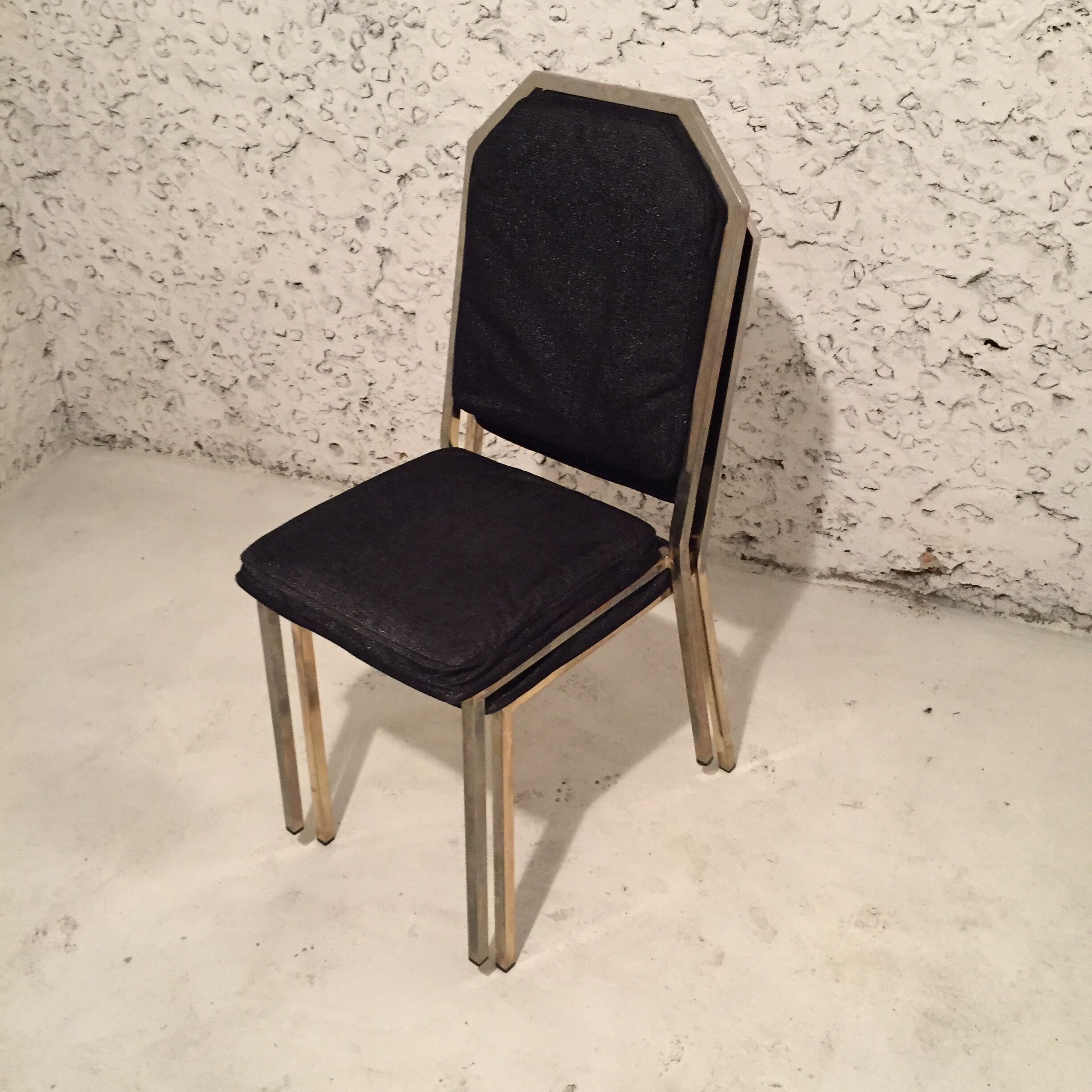 Set of 6 chairs 70's metal