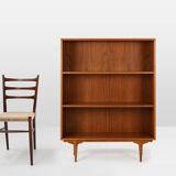 French vintage teak bookcase with 2 shelves from the 1960s