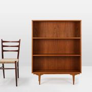French vintage teak bookcase with 2 shelves from the 1960s