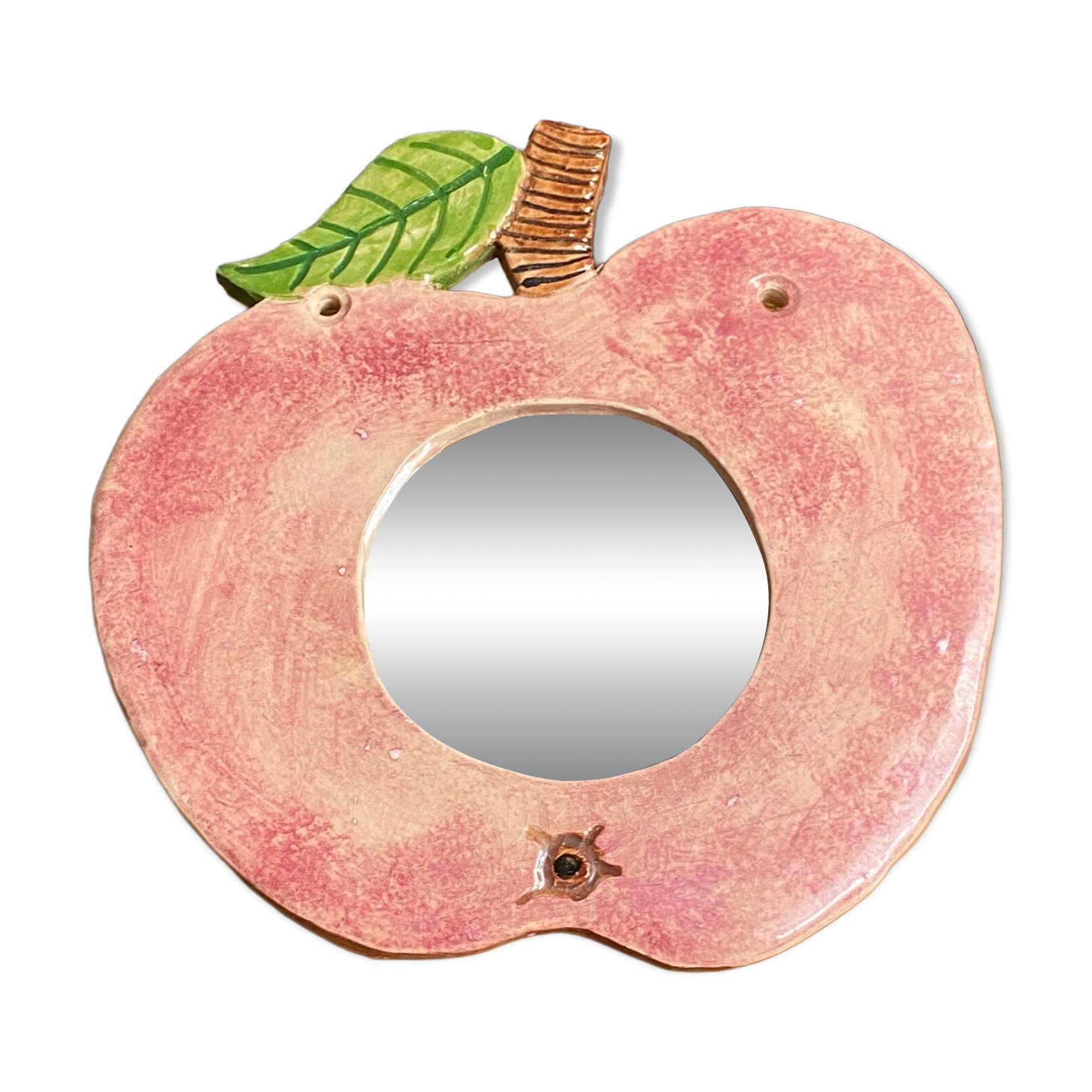 Ceramic apple mirror