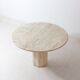 Organic travertine dining table, Italy 1970s