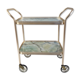 Service vintage gold and onyx effect