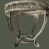 Wrought iron gueridon 1940s