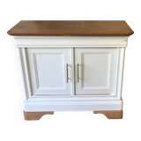 Raw wood and white furniture