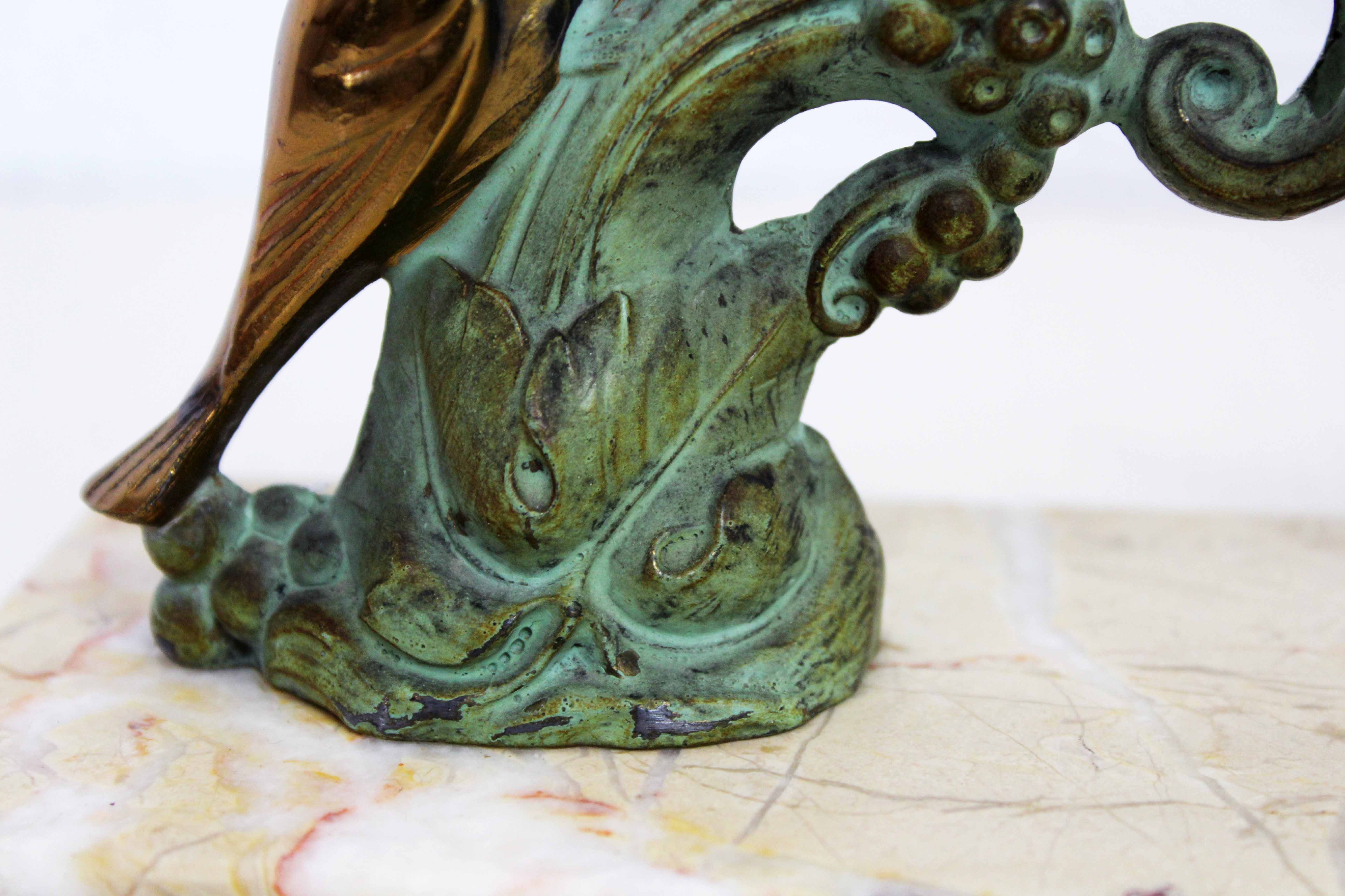 Bookends "birds" in regulation and marble 60s