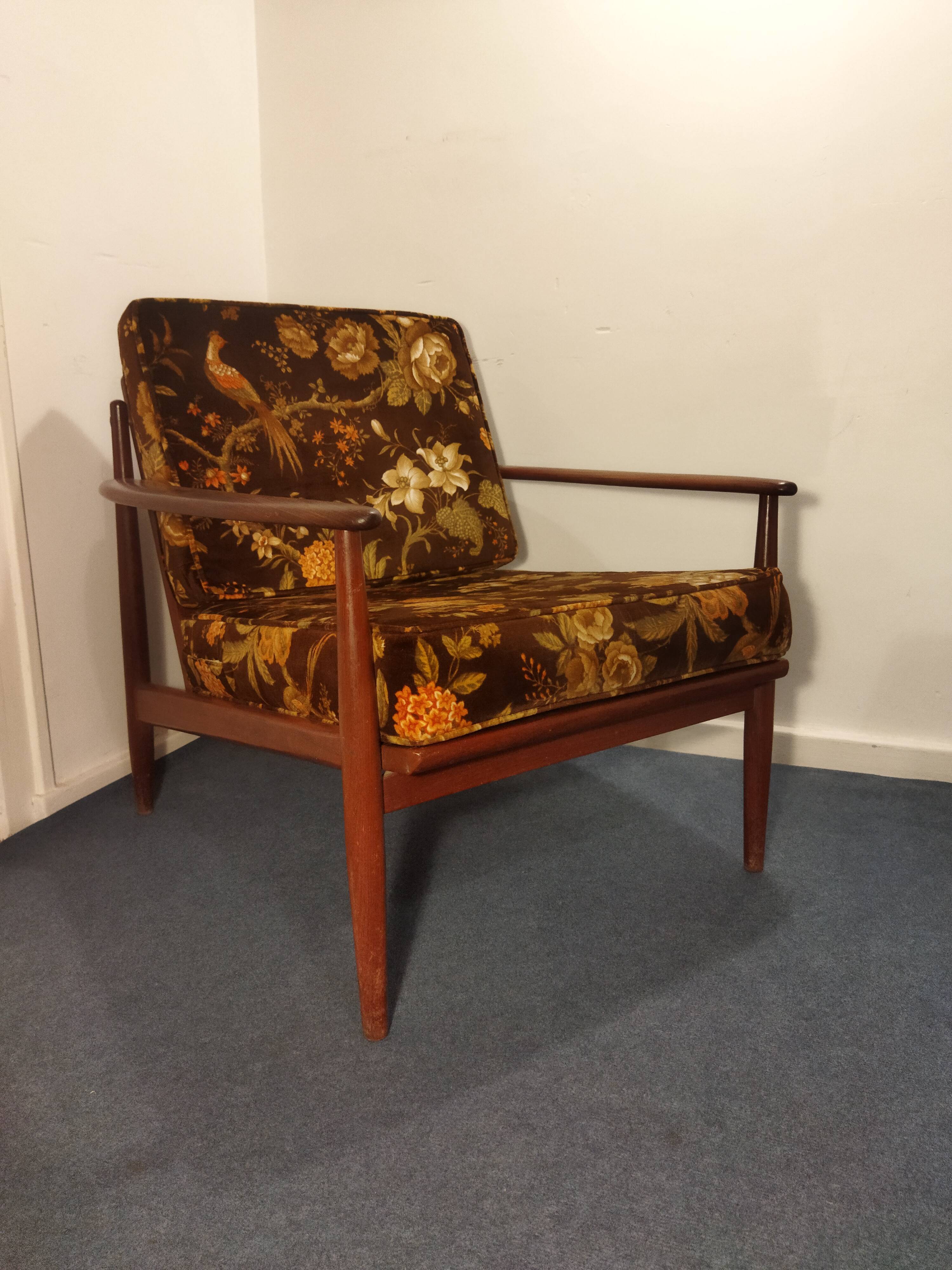 Scandinavian teak armchair