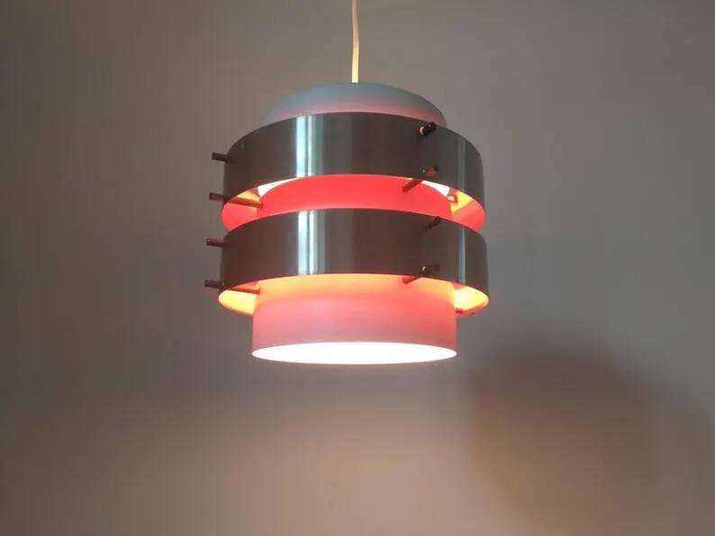 Midcentury Pendant in Style of Jo Hammerborg, Denmark, 1970s