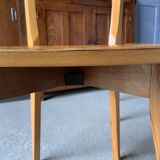 Pair of vintage 70's chairs with compass feet