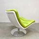 Chaise pivotante vintage design hollandais Artifort F978 'Green spirit'