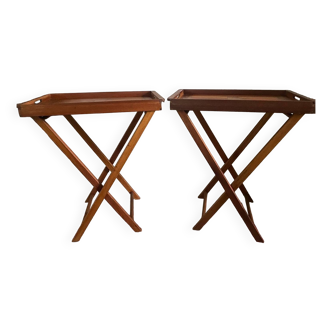 Pair teak table