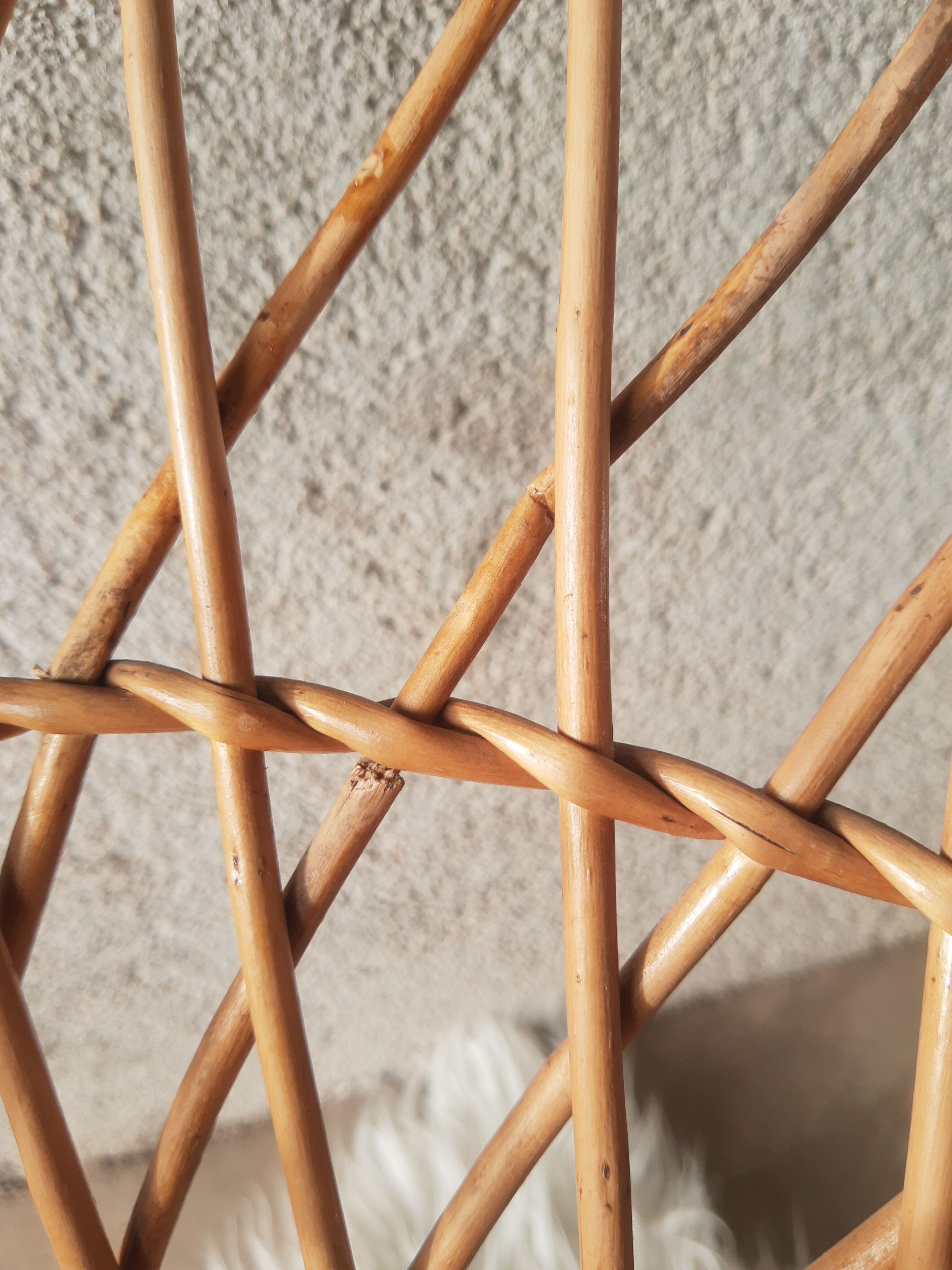 Wicker armchair for children emmanuelle style