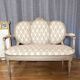 Small sofa basket Louis XVI in lacquered wood