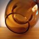 Amber glass cup from the early 2000s