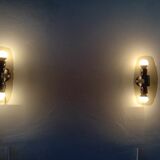 Pair of wall lamps murano 70s