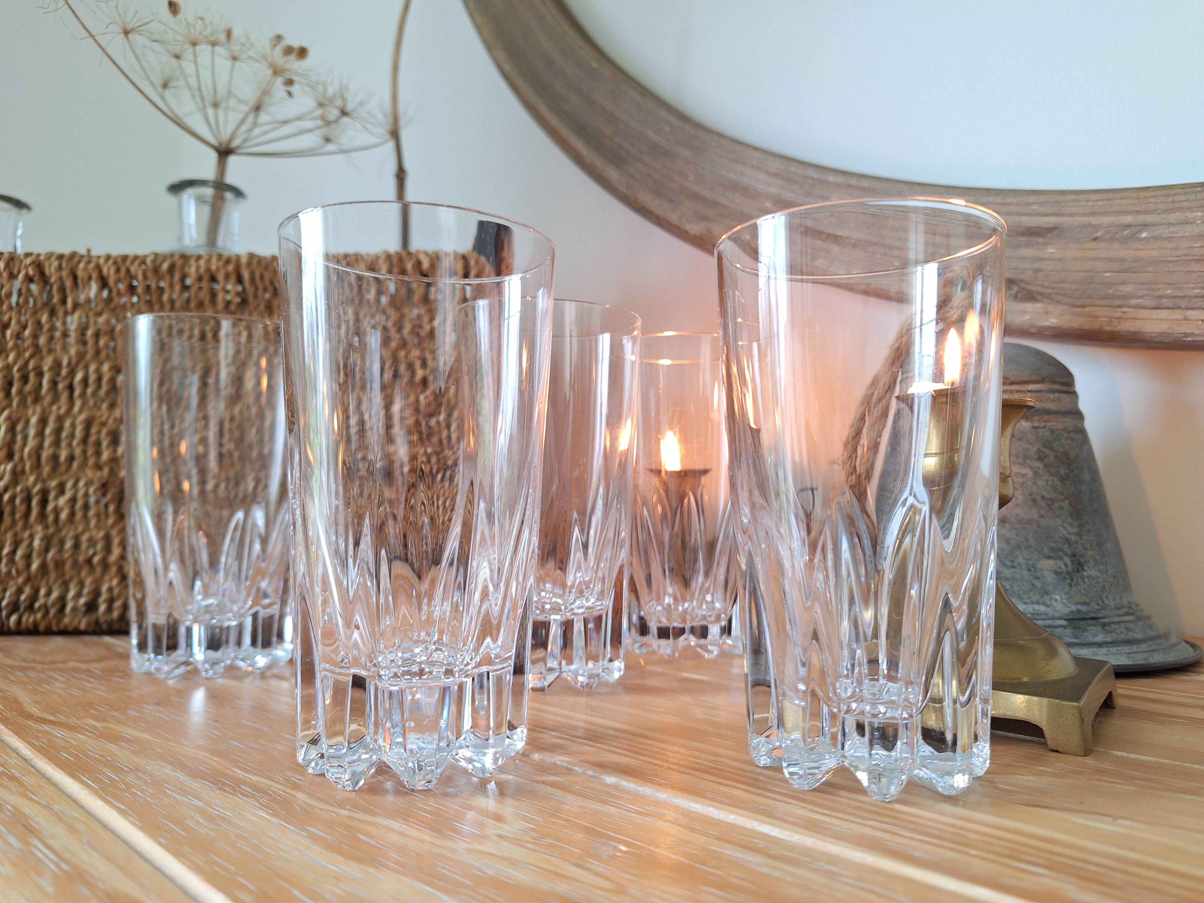 Crystal water glass