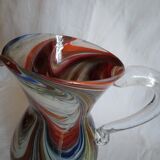 Vintage glass pitcher water decanter