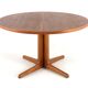 S. Burchardt Nielsen round (2x) extendable dining table danish design teak