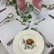 6 old Digoin soup plates