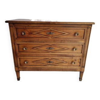 Directoire chest of drawers in cherry wood