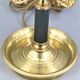 Solid bronze hot water bottle lamp empire style "Lucien Gau"