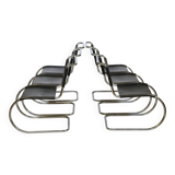 Bauhaus Cantilever Chairs by Mies van der Rohe for Thonet, Set of 6, 1970s