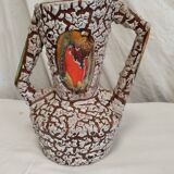 Cracked ceramic vase from the 70s