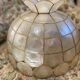 Vintage mother-of-pearl and brass pendant light