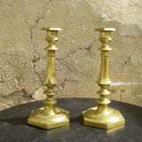 Pair of antique candle holders