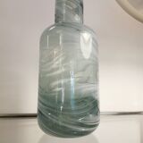 Vintage blown glass bottle vase