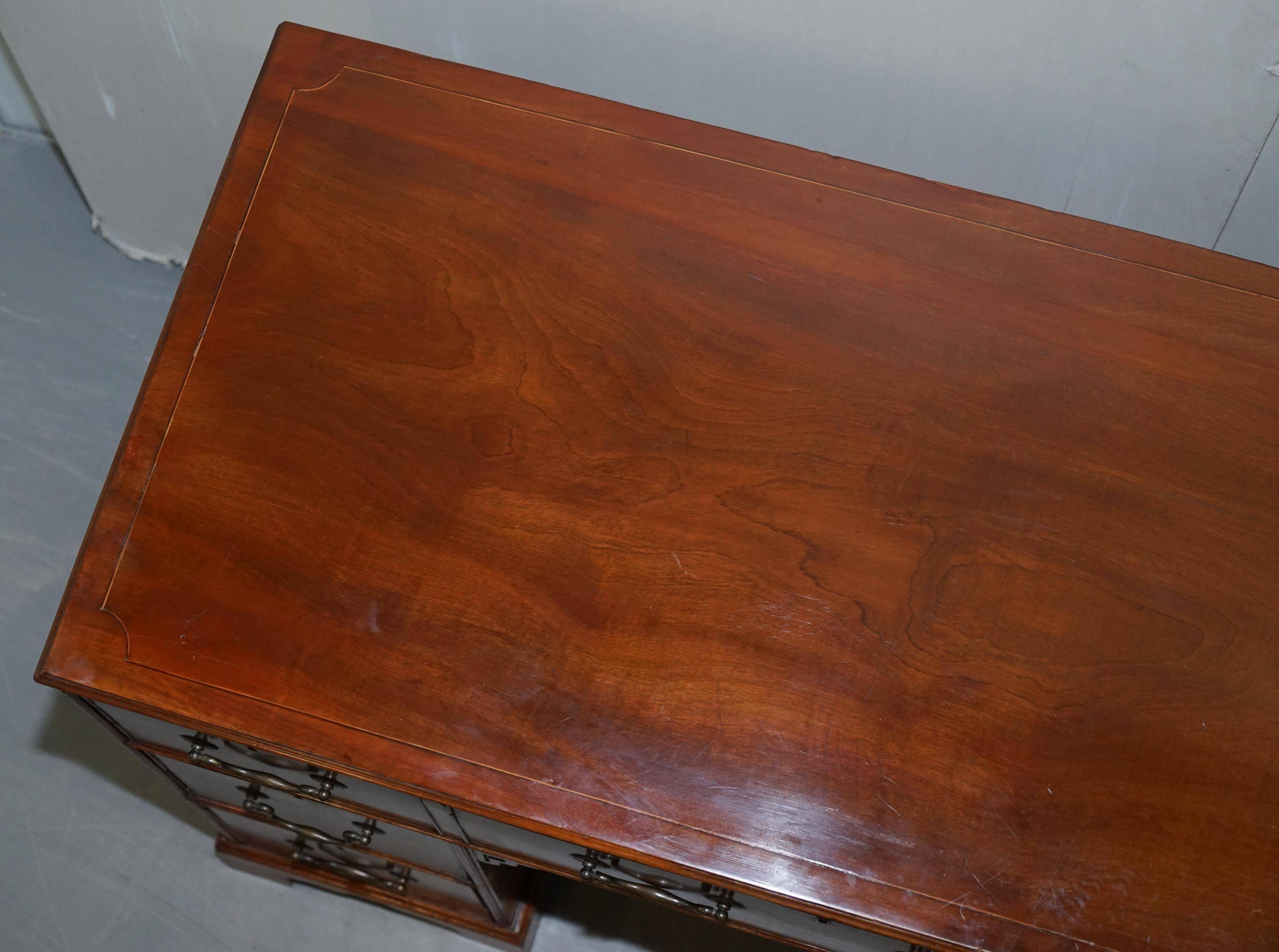 Georgian military campaign desk Regency with large map drawer