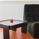 Vintage coffee table by Gianfranco Frattini for Cassina, grey lacquered beech.