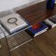 Meuble d'appoint en palissandre et chrome 1970