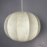 Midcentury space age cocoon hanging pendant ceiling lamp, 1960s