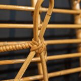 Rattan coat rack