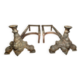 Pair of old andirons