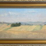 Painting HSP Georges MJ GIRARDOT (1856-1914) "Landscape" 1905