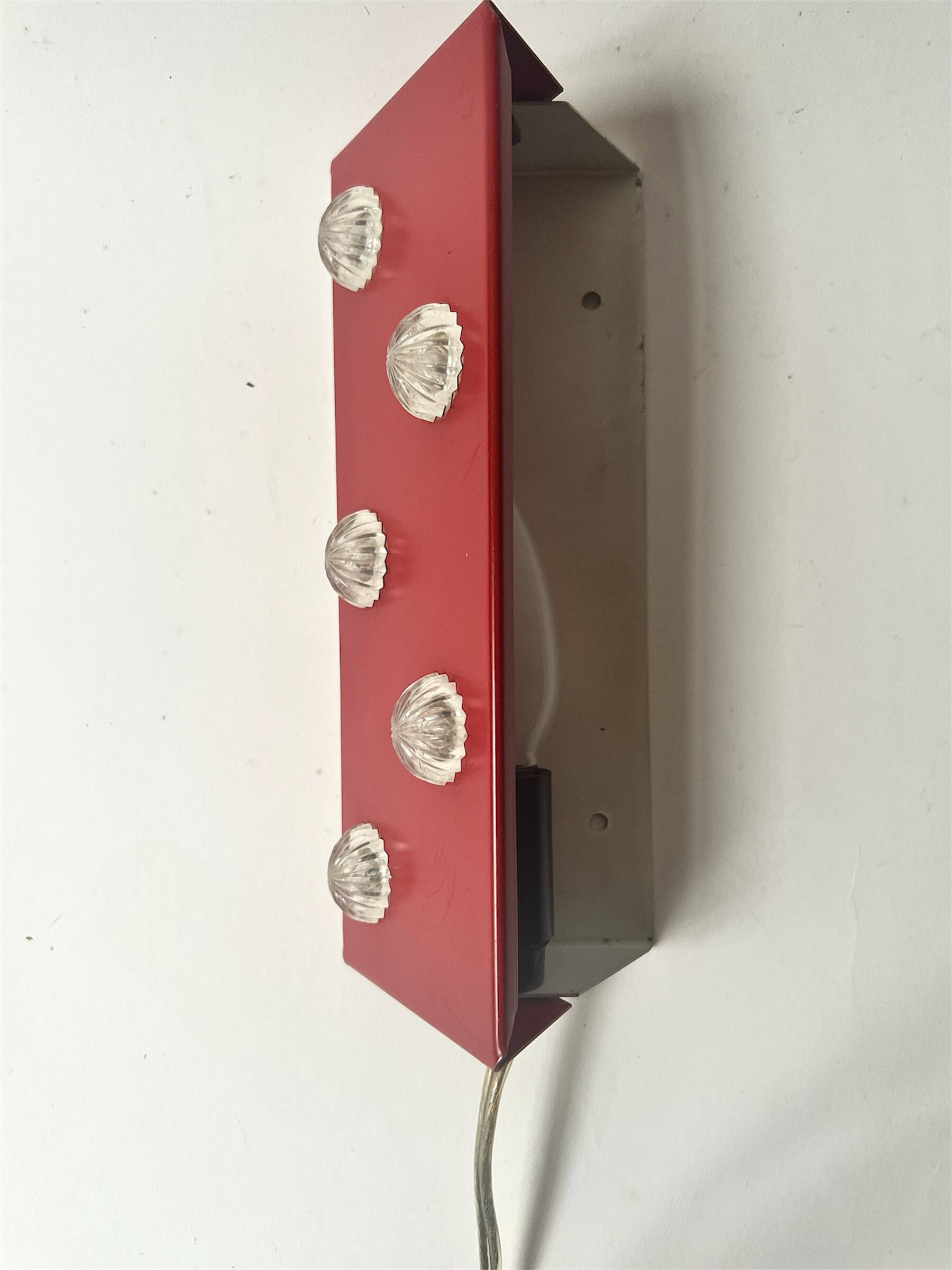 Applique murale à volet métal pivotant, design 1960