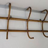 Vintage Rattan Wall Coat Rack