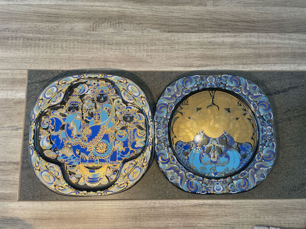 Paire d’assiettes murales Rosenthal Studio Linie – Björn Wiinblad