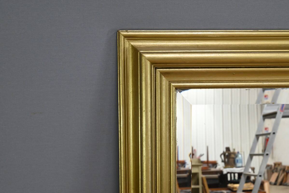 Rectangular Gilded Wood Mirror – 1950
