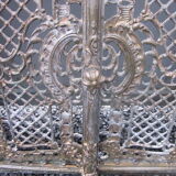 Front of the old fireplace all in bronze
