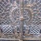 Facade de cheminée ancienne tout en bronze