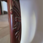 Console with curved legs - mahogany - Louis XV style - carved wood