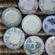 20 mismatched antique flat plates in ironstone