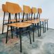 Vintage chairs, 1970s, green frame