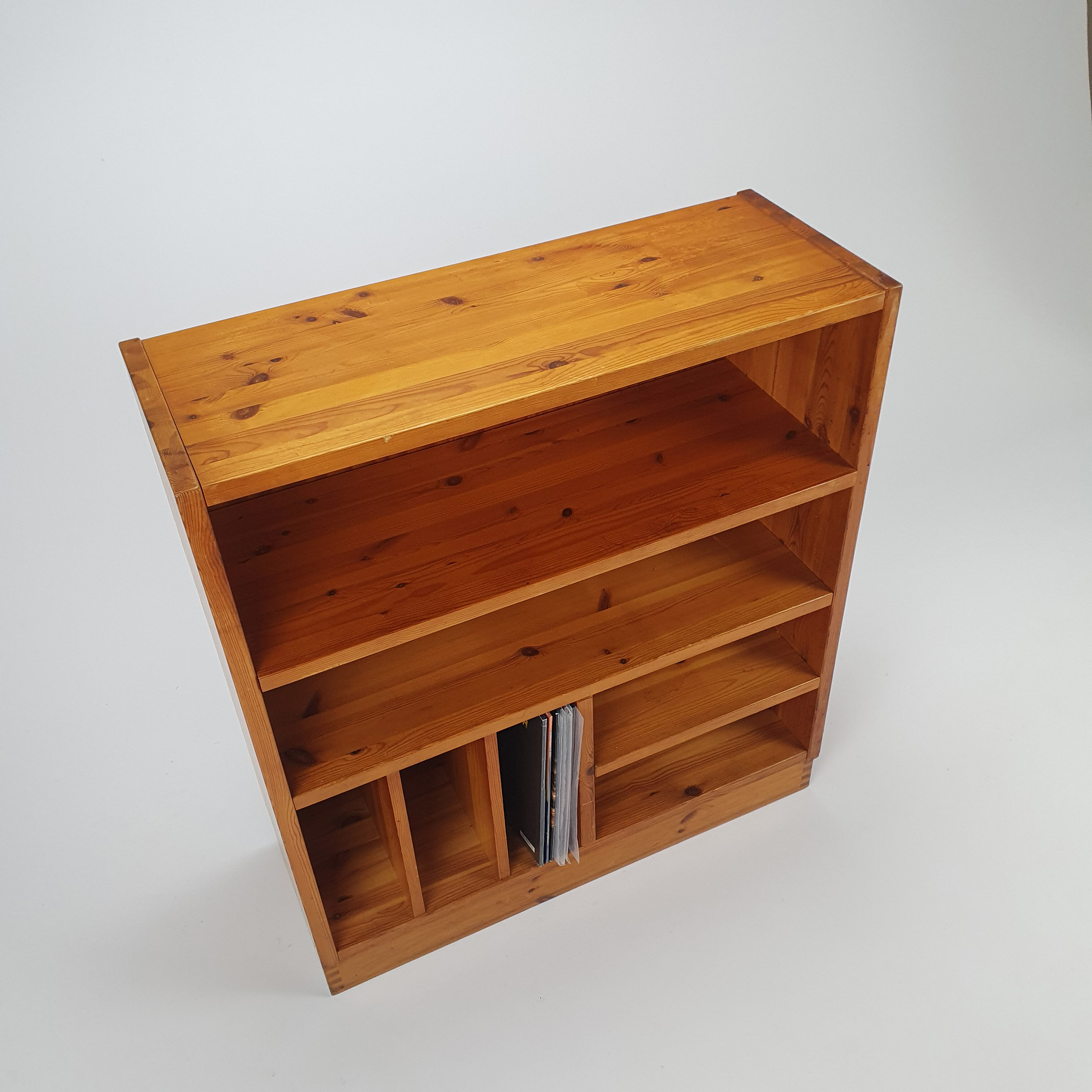 Maison Regain Style Pine Audio Cabinet, 1970s