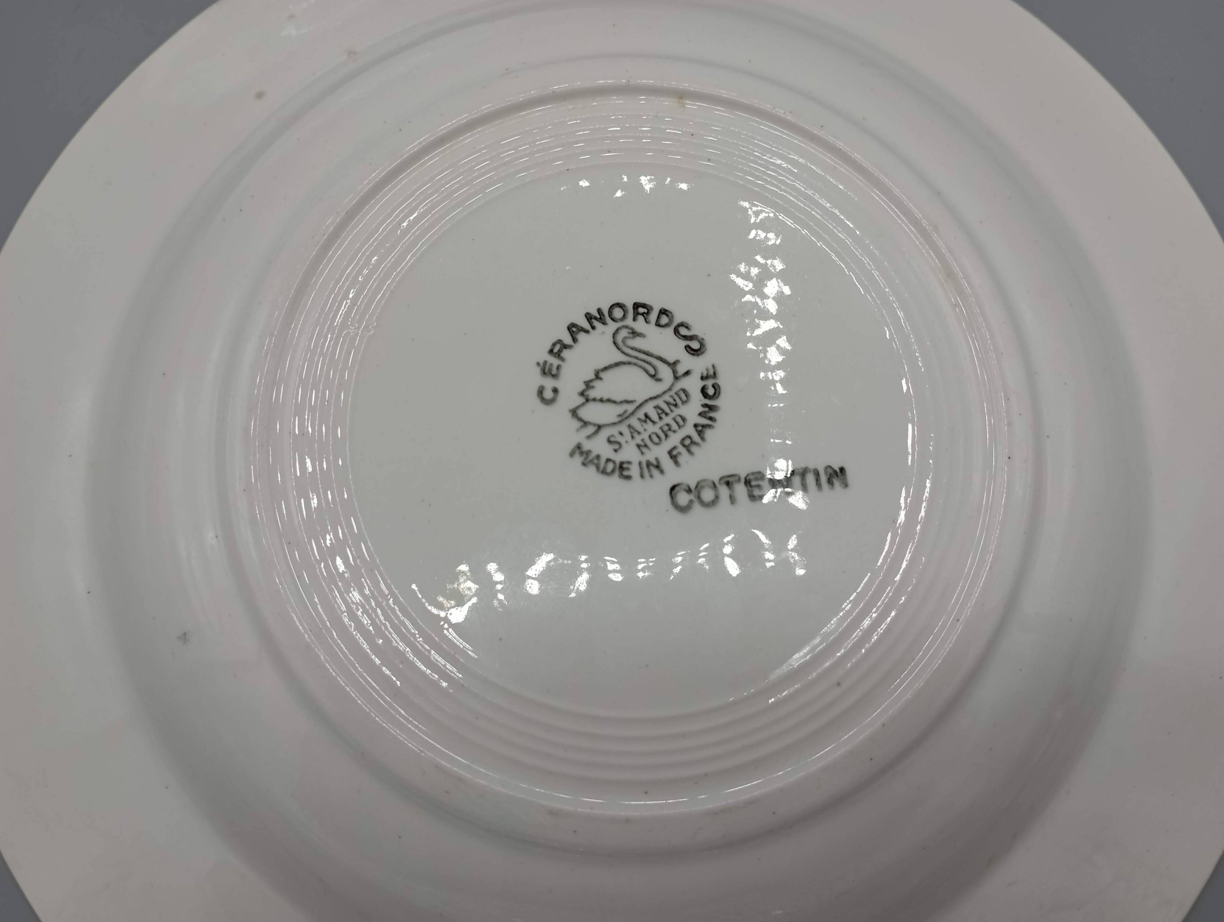 2 deep plates "Cotentin" from Saint-Amand, Céranord